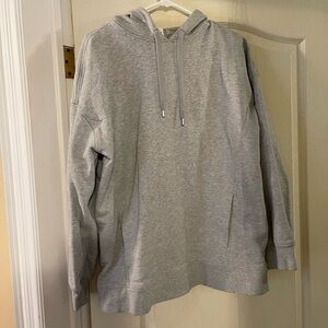 Lululemon sz 10 relaxed fit grey terry fleece hoodie
